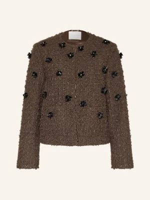 Rich & Royal Żakiet Pudełkowy Z Ozdobnymi Kamykami braun