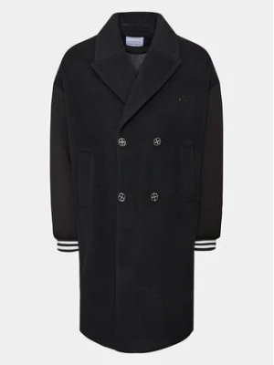 Richmond X Płaszcz wełniany UMA23105CP Czarny Reglan Fit