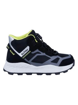 Richter Shoes Botki trekkingowe "Venture" w kolorze czarno-niebieskim rozmiar: 36