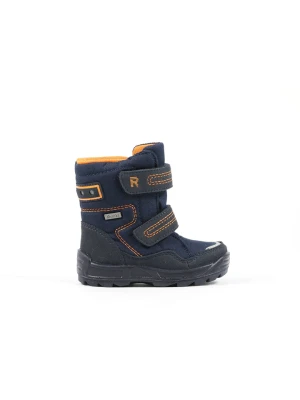 Richter Shoes Botki zimowe w kolorze granatowo-pomarańczowym rozmiar: 27