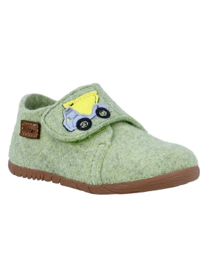 Richter Shoes Kapcie "Filzi" w kolorze zielonym rozmiar: 22