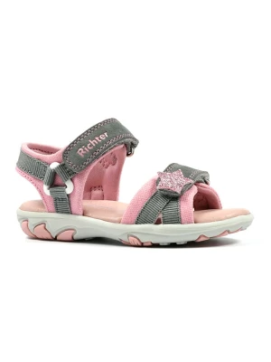 Richter Shoes Sandały w kolorze różowo-oliwkowym rozmiar: 35