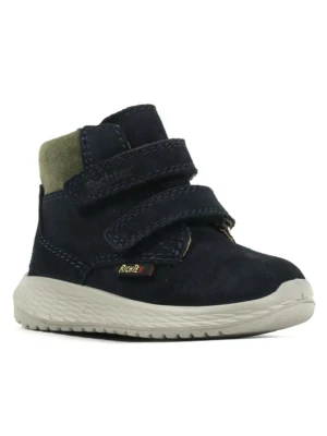 Richter Shoes Skórzane botki "Timmy" w kolorze granatowo-oliwkowym rozmiar: 25