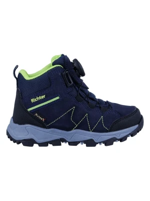 Richter Shoes Skórzane botki trekkingowe "Kyle" w kolorze granatowym rozmiar: 36