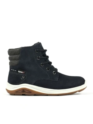 Richter Shoes Skórzane botki w kolorze granatowym rozmiar: 36
