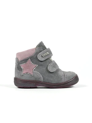 Richter Shoes Skórzane botki w kolorze szarym rozmiar: 27