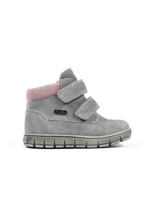 Richter Shoes Skórzane botki w kolorze szarym rozmiar: 28