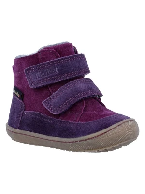 Richter Shoes Skórzane buty barefoot "Maxi" w kolorze fioletowym rozmiar: 20