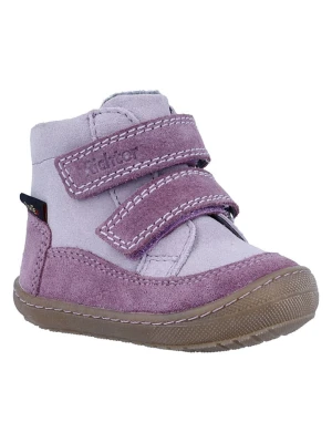 Richter Shoes Skórzane buty barefoot "Maxi" w kolorze szaro-fioletowym rozmiar: 26
