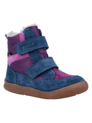Richter Shoes Skórzane buty barefoot "Samy" w kolorze niebiesko-fioletowym rozmiar: 24
