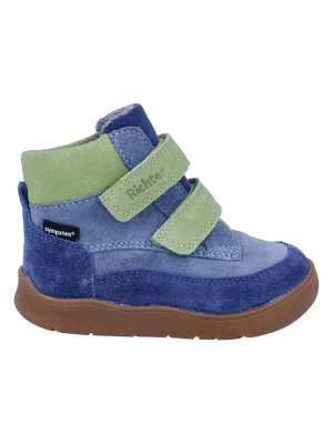 Richter Shoes Skórzane buty "Samy" w kolorze niebiesko-zielonym do chodzenia na boso rozmiar: 27