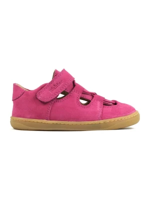 Richter Shoes Skórzane buty w kolorze różowym do chodzenia na boso rozmiar: 34