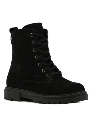 Richter Shoes Skórzane kozaki "Klara" w kolorze czarnym rozmiar: 32