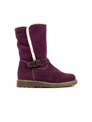 Richter Shoes Skórzane kozaki w kolorze fioletowym rozmiar: 33