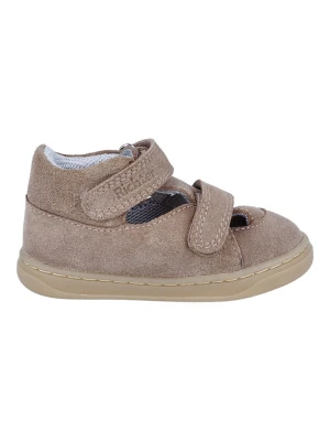 Richter Shoes Skórzane półsandały "Dash" w kolorze beżowym rozmiar: 23