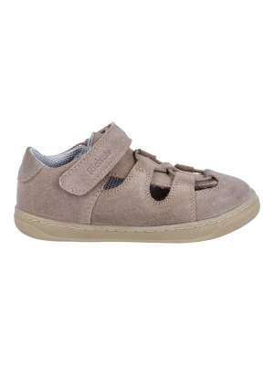 Richter Shoes Skórzane półsandały "Dash" w kolorze beżowym rozmiar: 32