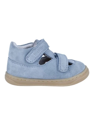 Richter Shoes Skórzane półsandały "Dash" w kolorze błękitnym rozmiar: 26