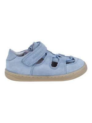 Richter Shoes Skórzane półsandały "Dash" w kolorze błękitnym rozmiar: 26