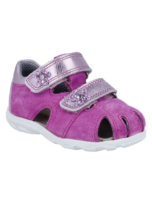 Richter Shoes Skórzane półsandały "Juno" w kolorze różowym rozmiar: 21