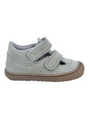 Richter Shoes Skórzane półsandały "Maxi" w kolorze szarym rozmiar: 25