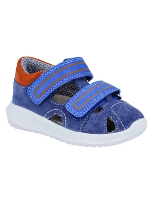 Richter Shoes Skórzane półsandały "Timmy" w kolorze niebieskim rozmiar: 28