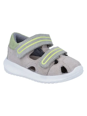 Richter Shoes Skórzane półsandały "Timmy" w kolorze zielonym rozmiar: 23