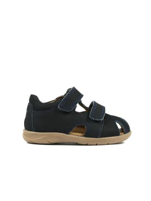 Richter Shoes Skórzane półsandały w kolorze granatowym rozmiar: 24