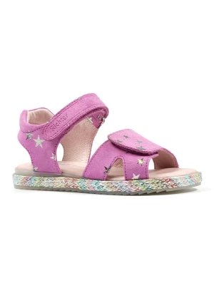 Richter Shoes Skórzane sandały w kolorze różowym rozmiar: 29