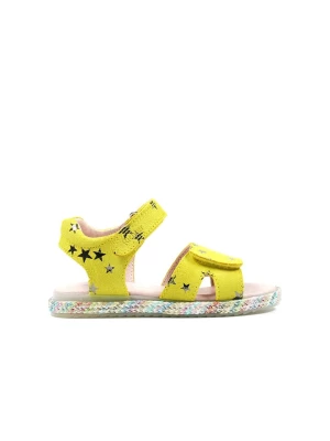 Richter Shoes Skórzane sandały w kolorze żółtym rozmiar: 31