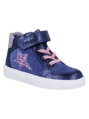 Richter Shoes Skórzane sneakersy "Flora" w kolorze niebieskim rozmiar: 33