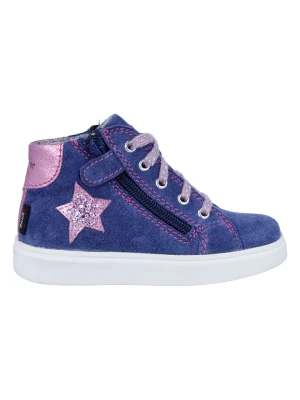 Richter Shoes Skórzane sneakersy "Flora" w kolorze niebiesko-jasnoróżowym rozmiar: 32