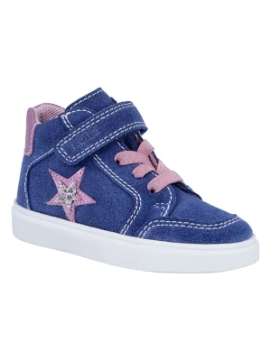 Richter Shoes Skórzane sneakersy "Flora" w kolorze niebiesko-jasnoróżowym rozmiar: 32