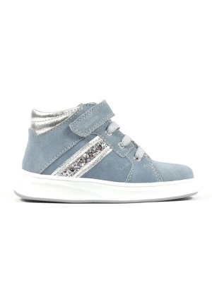 Richter Shoes Skórzane sneakersy w kolorze błękitnym rozmiar: 33