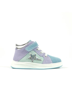 Richter Shoes Skórzane sneakersy w kolorze fioletowo-błękitnym rozmiar: 32