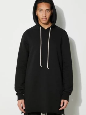 Rick Owens bluza bawełniana Pullover Hoodie męska kolor czarny z kapturem gładka DU01D1285.F.09