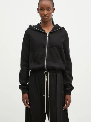 Zdjęcie produktu Rick Owens bluza bawełniana Small Gimp Hoodie damska kolor czarny z kapturem gładka DS02D2246.FEP1 Rick Owens DRKSHDW