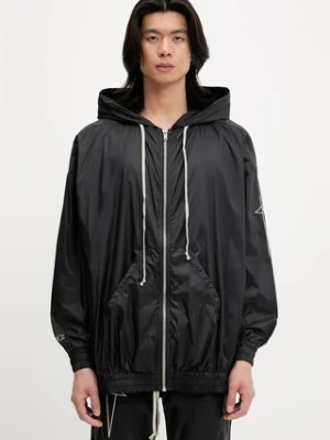 Rick Owens DRKSHDW bluza Woven - Jumbo Jason S Hoodie 221661 męska kolor czarny z kapturem gładka CM01E1661.CHNY