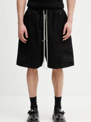 Rick Owens DRKSHDW Cargobela szorty bawełniane męskie