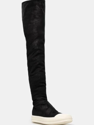 Rick Owens DRKSHDW Denim High Sock kozaki damskie