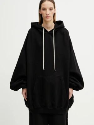 Rick Owens DRKSHDW Hun bluza z kapturem bawełniana damska