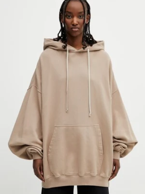 Rick Owens DRKSHDW Hun bluza z kapturem damska bawełniana