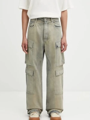 Rick Owens DRKSHDW jeansy bawełniane Double Cargo męskie DU02E7361.DMP