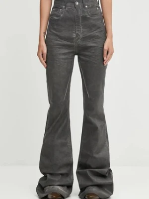 Rick Owens DRKSHDW jeansy Bolan Bootcut damskie high waist DS02E7311.SCF