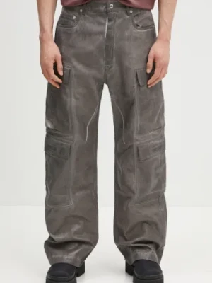 Rick Owens DRKSHDW jeansy Double Cargo męskie DU01E3361.DCF