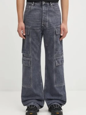 Rick Owens DRKSHDW jeansy Double Cargo męskie DU02E7361.DGY