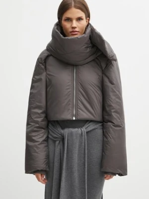 Rick Owens DRKSHDW kurtka Convertible kolor brązowy zimowa DS02E7727.NP