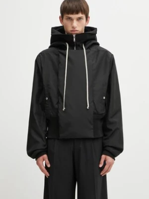 Rick Owens DRKSHDW kurtka Cropped Alice Parka kolor czarny przejściowa DU02E7781.NCV