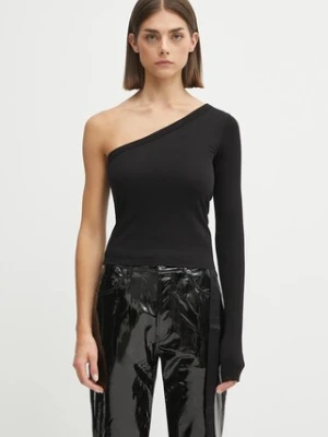 Rick Owens DRKSHDW longsleeve bawełniany Ziggy T kolor czarny DS02E7216.RN
