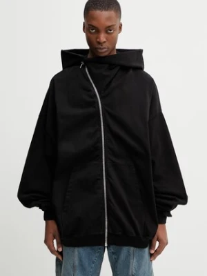 Rick Owens DRKSHDW Mountain Hun bluza rozpinana z kapturem bawełniana męska