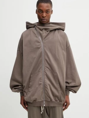 Rick Owens DRKSHDW Mountain Hun bluza rozpinana z kapturem bawełniana męska